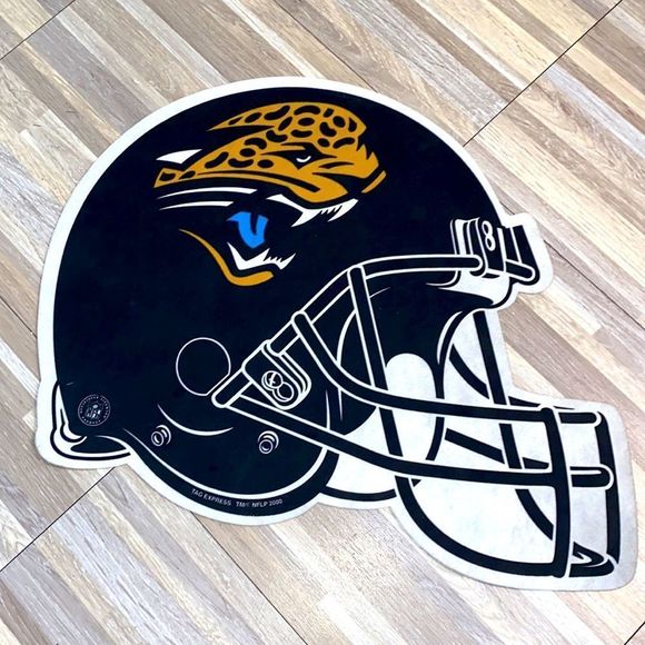 NFL Other - NFL Football Jacksonville Jaguars Felt Logo Helmet Pennant Black, Turquoise euc